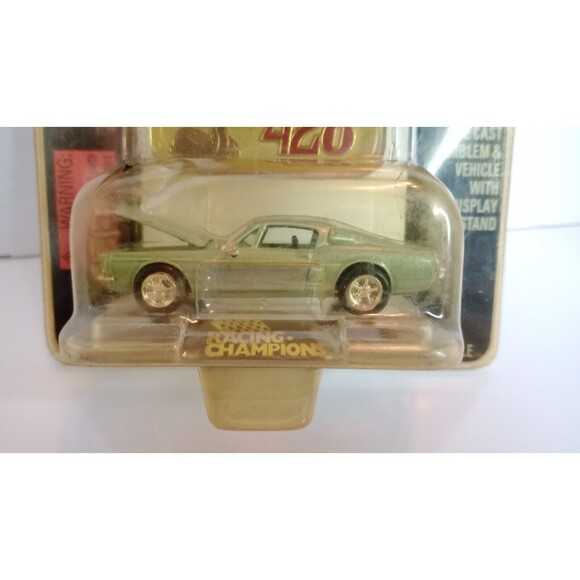 Racing Champions Mint 1968 Ford Mustang Cobra 1:58 Diecast Issue #50 Blue - Picture 2 of 6